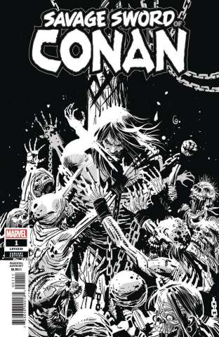 The Savage Sword of Conan #1 (Garney B&W Cover)