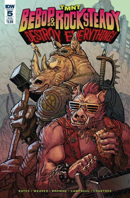 Teenage Mutant Ninja Turtles: Bebop & Rocksteady Destroy Everything #5 (Subscription Cover)