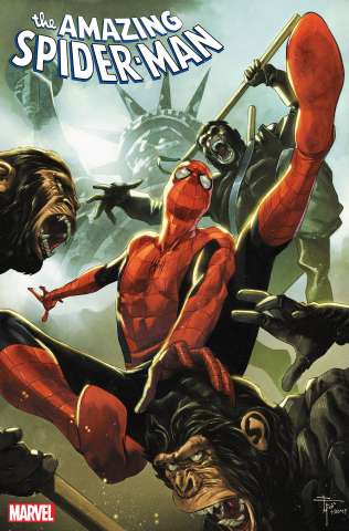 The Amazing Spider-Man #19 (Mobili Planet of the Apes Cover)
