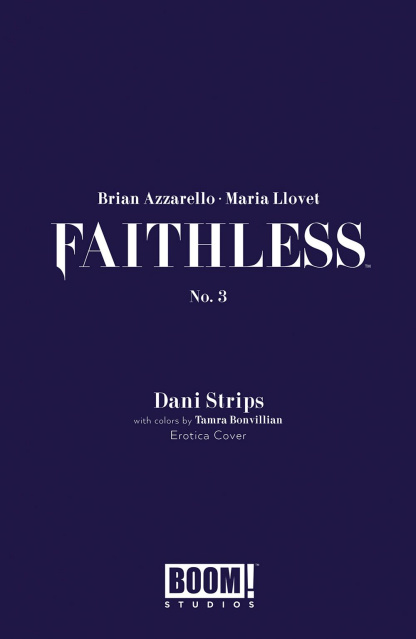 Faithless #3 (Erotica Strips Cover)