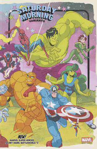 Marvel Super Heroes: Secret Wars - Battleworld #2 (Galloway Saturday Morning Cover)