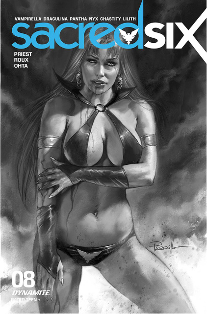 Sacred Six #8 (30 Copy Parrillo B&W Cover)