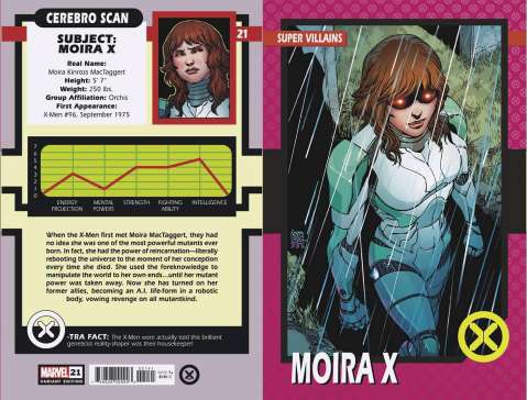 X-Men #21 (Camuncoli Trading Card Cover)