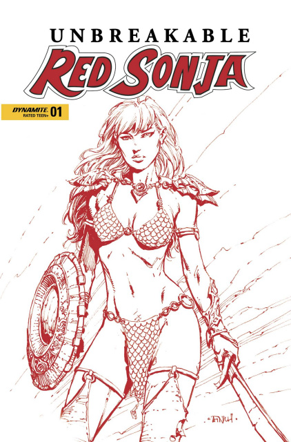 Unbreakable Red Sonja #1 (10 Copy Finch Fiery Red Cover)