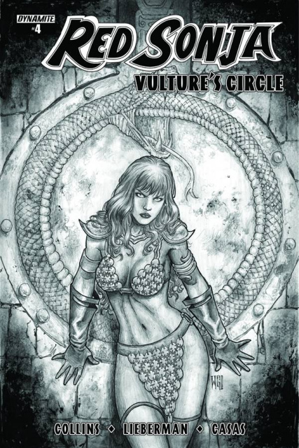 Red Sonja: Vulture's Circle #4 (20 Copy Geovani B&W Cover)