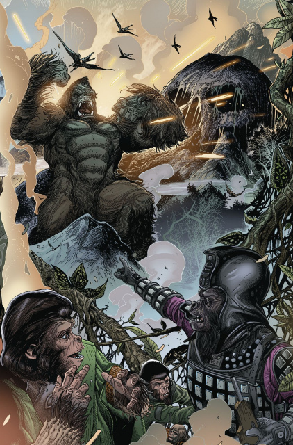 Kong on The Planet of the Apes #2 (Connecting Magno Cover)