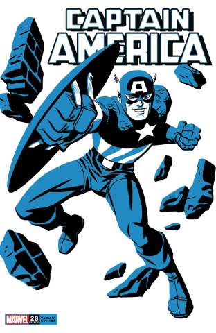 Captain America #28 (Michael Cho Captain America Two-Tone Cover)