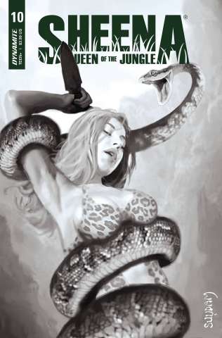 Sheena: Queen of the Jungle #10 (30 Copy Suydam B&W Cover)