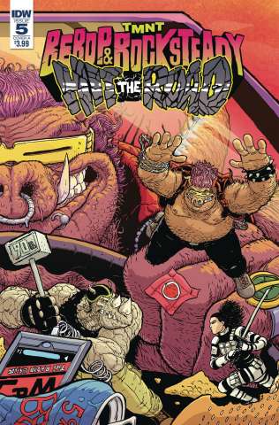 Teenage Mutant Ninja Turtles: Bebop and Rocksteady Hit the Road #5 (Pitarra Cover)