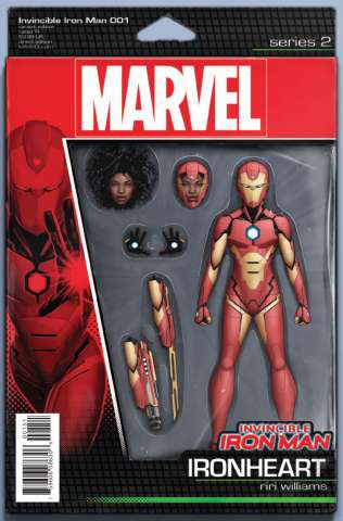 Invincible Iron Man #1 (Christopher Action Figure Cover)