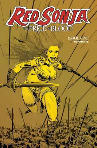 Red Sonja: The Price of Blood #1 (21 Copy Golden Gold Tint Cover)