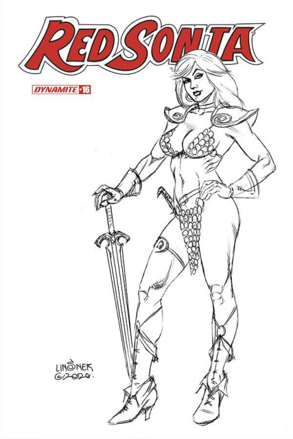 Red Sonja #16 (20 Copy Linsner B&W Cover)
