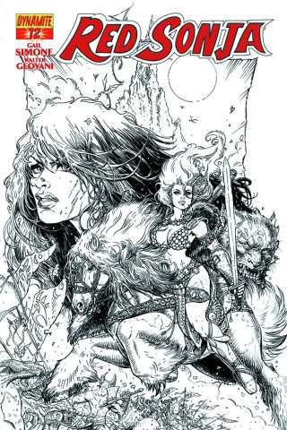 Red Sonja #12 (25 Copy Chin B&W Cover)