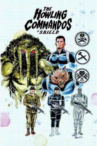The Howling Commandos of S.H.I.E.L.D. #1 (Schoonover Design Cover)