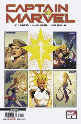 Captain Marvel #1 (Camero 3rd Printing)