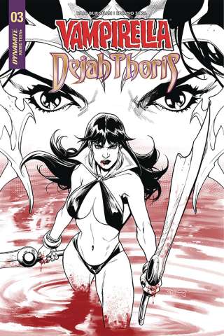 Vampirella / Dejah Thoris #4 (25 Copy Segovia B&W Cover)