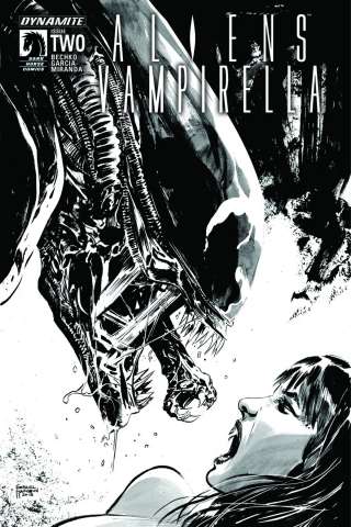 Aliens / Vampirella #2 (5 Copy Hardman B&W Cover)