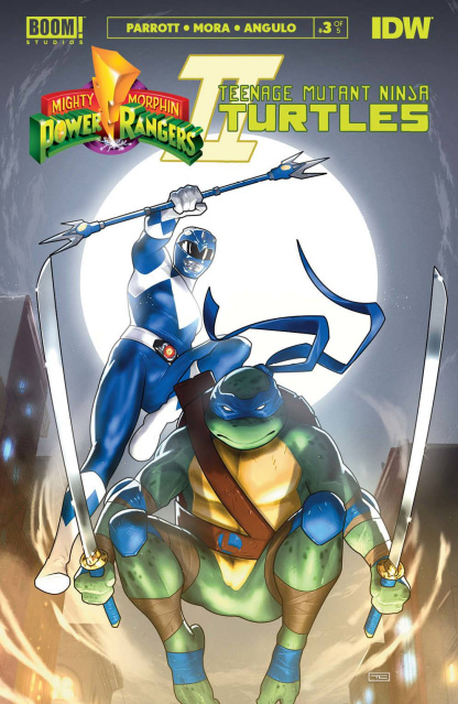 Mighty Morphin Power Rangers / Teenage Mutant Ninja Turtles II #3 (Cardstock Clarke Cover)