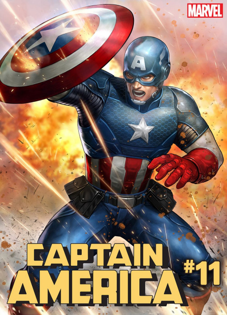 Captain America #11 (Yoon Lee Marvel Battle Lines Cover)