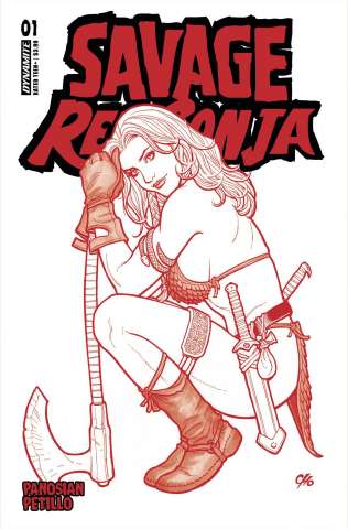 Savage Red Sonja #1 (10 Copy Cho Fiery Red Line Art Cover)