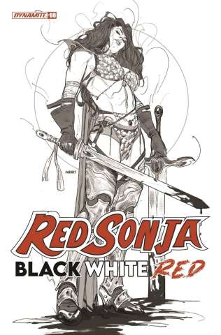 Red Sonja: Black, White, Red #8 (10 Copy Sway B&W Cover)