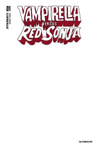 Vampirella vs. Red Sonja #1 (Blank Authentix Cover)