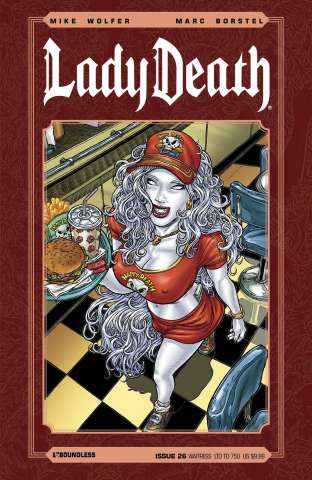 Lady Death #26 (Waitress Cover)