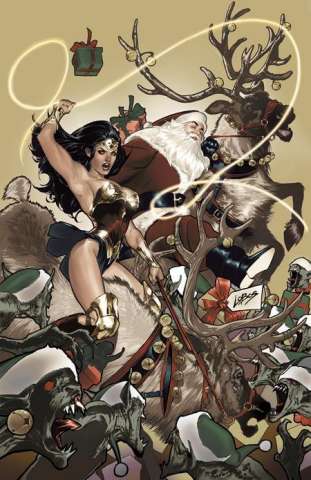 Wonder Woman #4 (Pablo Villalobos Santa Card Stock Cover)