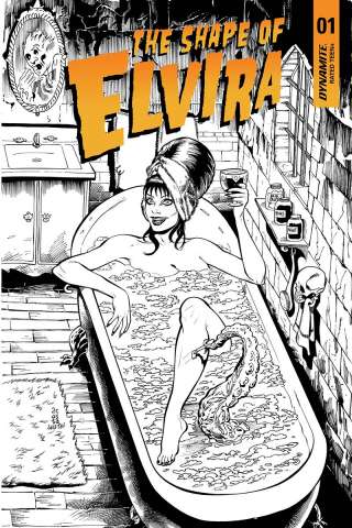 The Shape of Elvira #1 (30 Copy Acosta B&W Cover)