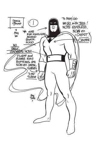 Space Ghost #1 (Toth Model Sheet Cover)