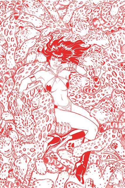 Vampirella #7 (Conner Fiery Red Line Art Ultra Premium Cover)