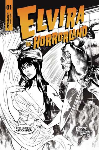 Elvira in Horrorland #1 (10 Copy Acosta B&W Cover)