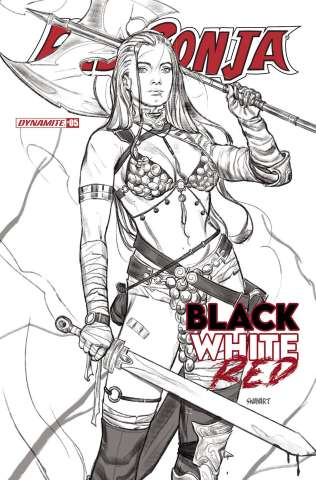 Red Sonja: Black, White, Red #5 (15 Copy Sway B&W Line Art Cover)