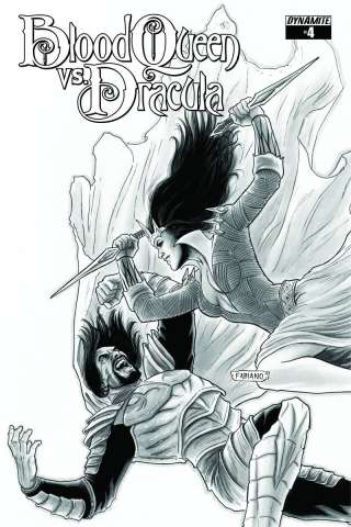 Blood Queen vs. Dracula #4 (15 Copy Neves B&W Cover)