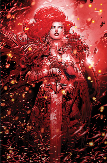 Red Sonja: Black, White, Red #2 (Meyers Virgin Cover)