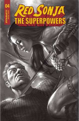 Red Sonja: The Superpowers #4 (30 Copy Parrillo B&W Cover)