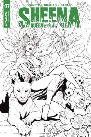 Sheena #7 (10 Copy Sanapo B&W Cover)