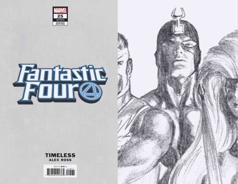 Fantastic Four #25 (Black Bolt Timeless Virgin Sketch Cover)