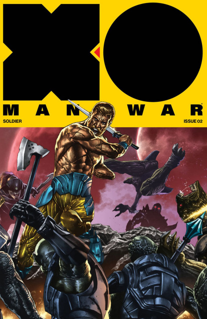 X-O Manowar #2 (20 Copy Interlocking Cover)