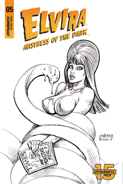 Elvira: Mistress of the Dark #5 (25 Copy Linsner B&W Cover)