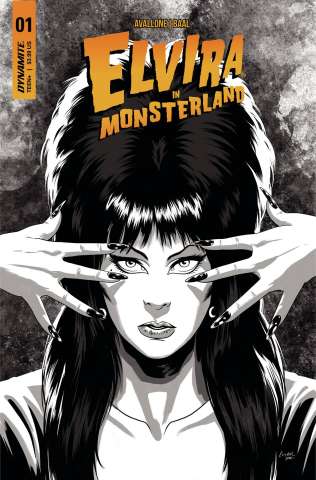 Elvira in Monsterland #1 (10 Copy Baal B&W Cover)