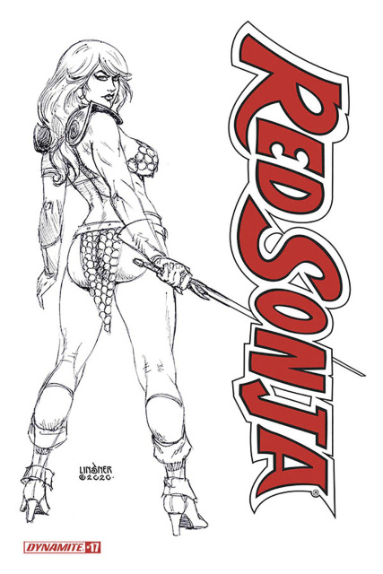 Red Sonja #17 (20 Copy Linsner B&W Cover)