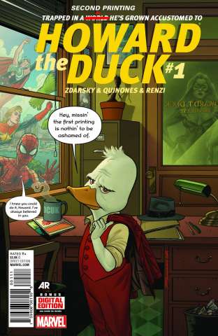 Howard the Duck #1 (Quinones 2nd Printing)