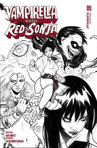 Vampirella vs. Red Sonja #5 (7 Copy Ranaldi Line Art Cover)