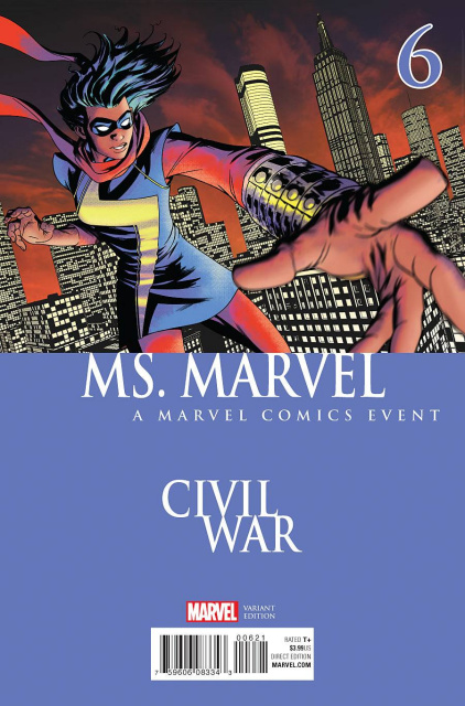 Ms. Marvel #6 (McKone Civil War Cover)