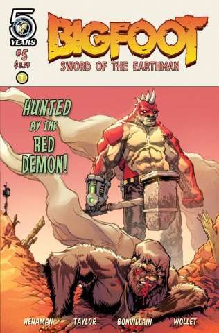 Bigfoot: Sword of the Earthman #5 (Taylor & Bonvi Cover)