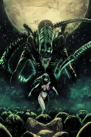 Aliens / Vampirella #1 (Rare Hardman Virgin Cover)
