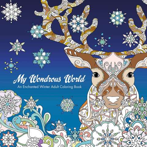 MyWondrous World: An Enchanted Winter Adult Coloring Book