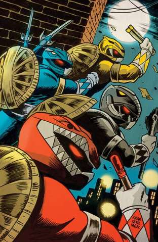Mighty Morphin Power Rangers / Teenage Mutant Ninja Turtles II #1 (100 Copy Cardstock Francavilla Cover)