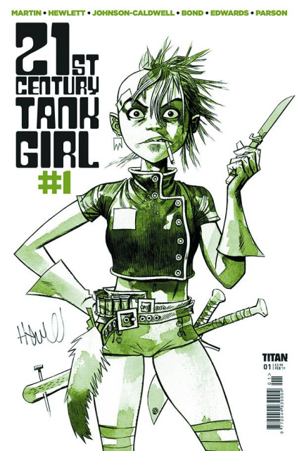 21st Century Tank Girl #1 (Hewlett Cover)